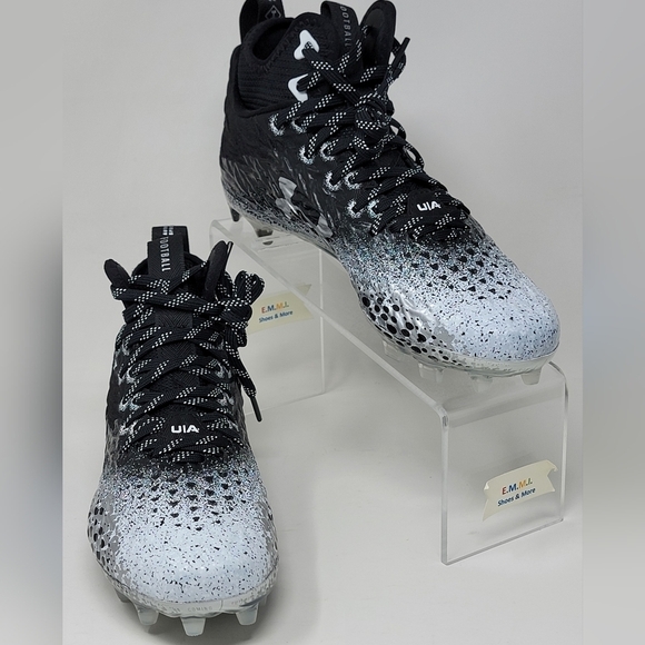 Under Armour Spotlight Clone MC Black 3026343-001 Women's Sz 9 Football Cleats - Picture 3 of 10